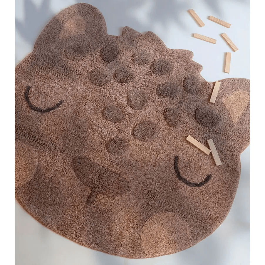 Alfombra Infantil Leopardo Sören 95x105cm para Dormitorio Infantil - Sueños de Cigueña 