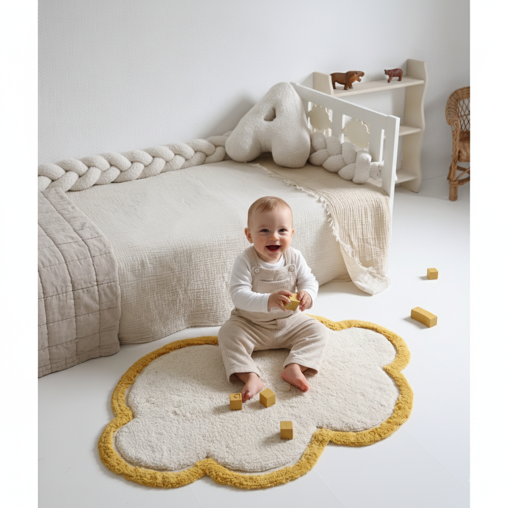 Alfombra infantil Little Nimbus Citrus Cloud - Sueños de Cigueña
