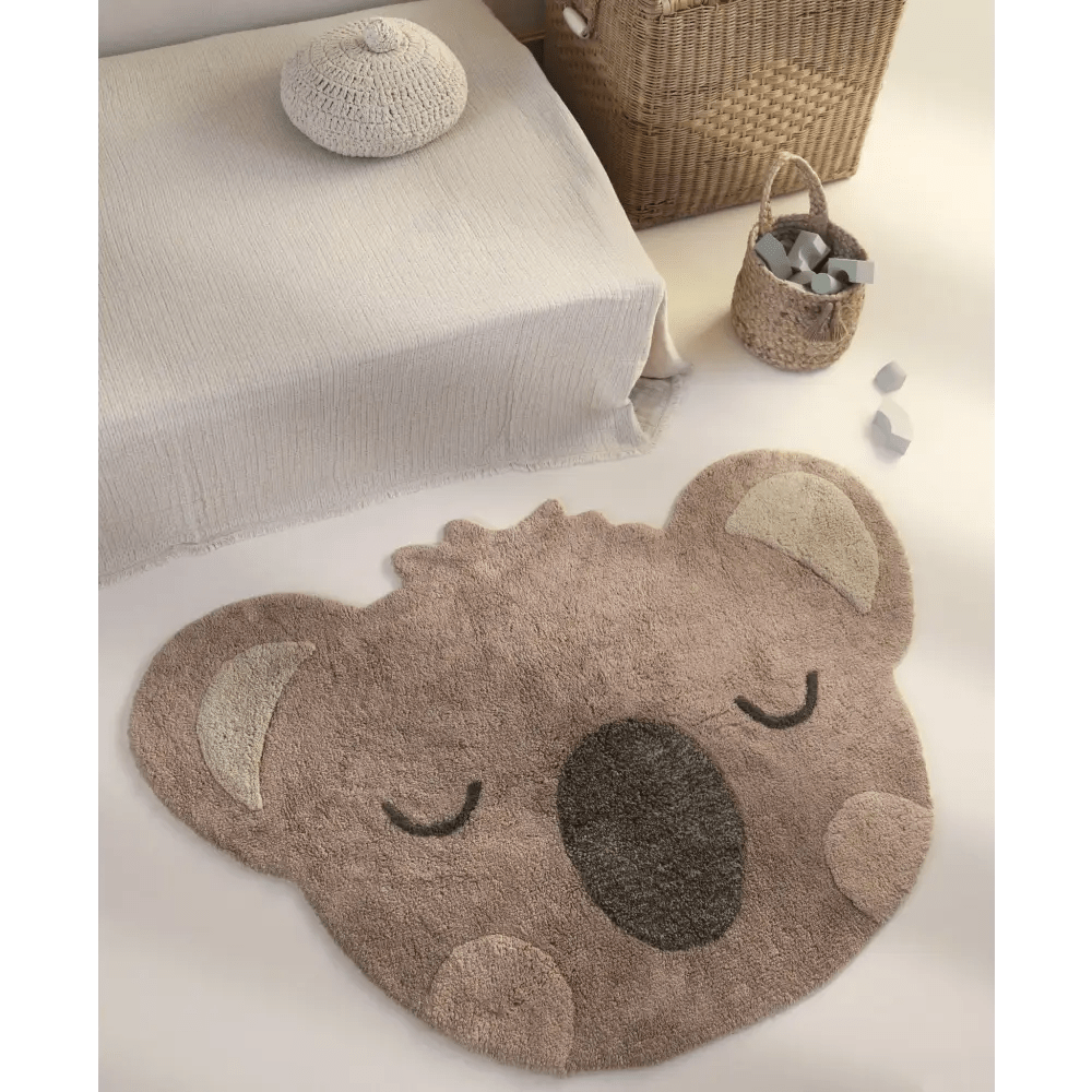 Alfombra Infantil Little Olsen Koala 100% Algodón Lavable - Sueños de Cigueña 