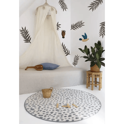 Alfombra Infantil MALDÄ SILVER BLUE 120cm - Sueños de Cigueña