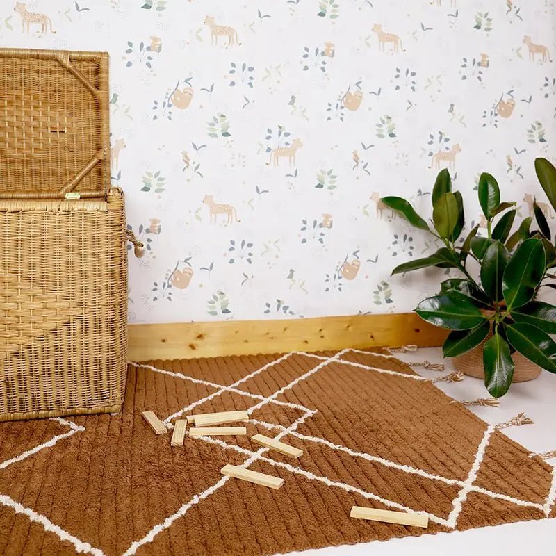 Alfombra Infantil STONE LASSA TOFFEE S 100x150 - Sueños de Cigueña 