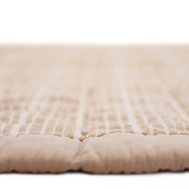 Alfombra de Descanso para bebé reversible Anna Terracotta 100 x 87 cm - Sueños de Cigueña 