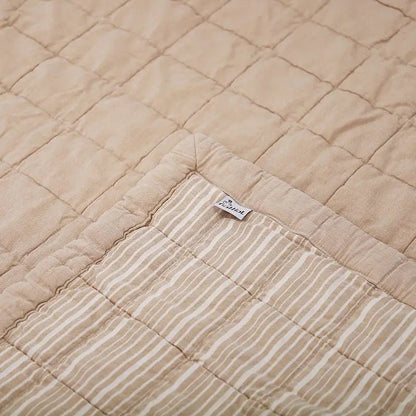 Alfombra de Descanso para bebé reversible Anna Terracotta 100 x 87 cm - Sueños de Cigueña 