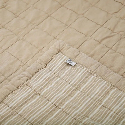 Alfombra de Descanso para bebé reversible CARAMEL LAVE 100 x 87 cm - Sueños de Cigueña 