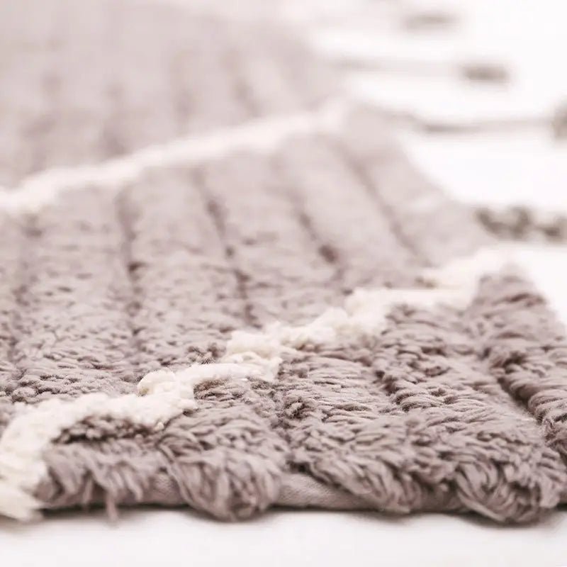 Alfombra de algodón lavable en lavadora LÄSSA Stone S 100x150 - Sueños de Cigueña