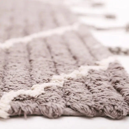 Alfombra de algodón lavable en lavadora LÄSSA Stone S 100x150 - Sueños de Cigueña