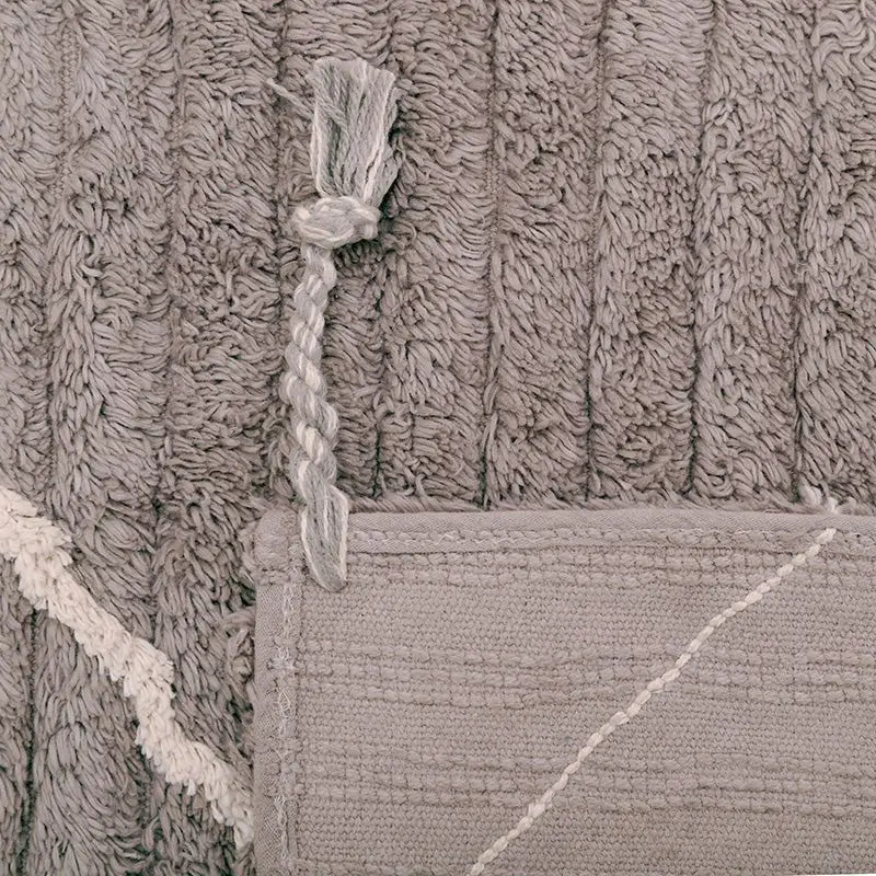 Alfombra de algodón lavable en lavadora LÄSSA Stone S 100x150 - Sueños de Cigueña