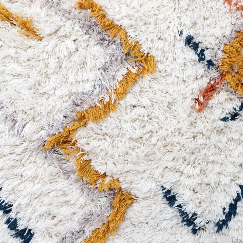 Alfombra infantil de algodón estilo berbère 100x160 lavable en máquina - Sueños de Cigueña