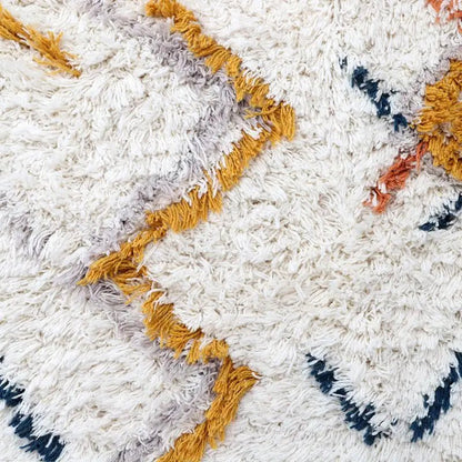 Alfombra infantil de algodón estilo berbère 100x160 lavable en máquina - Sueños de Cigueña