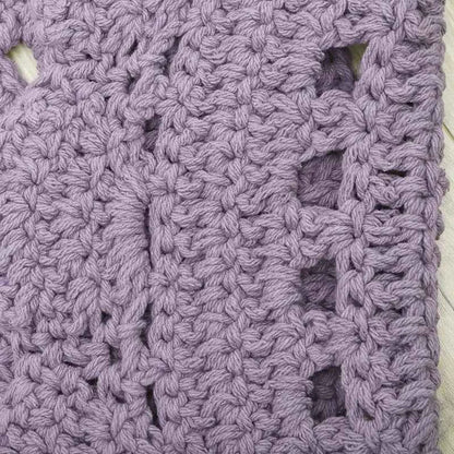 Alfombra infantil crochet ALMA MAUVE 120cm - Sueños de Cigueña
