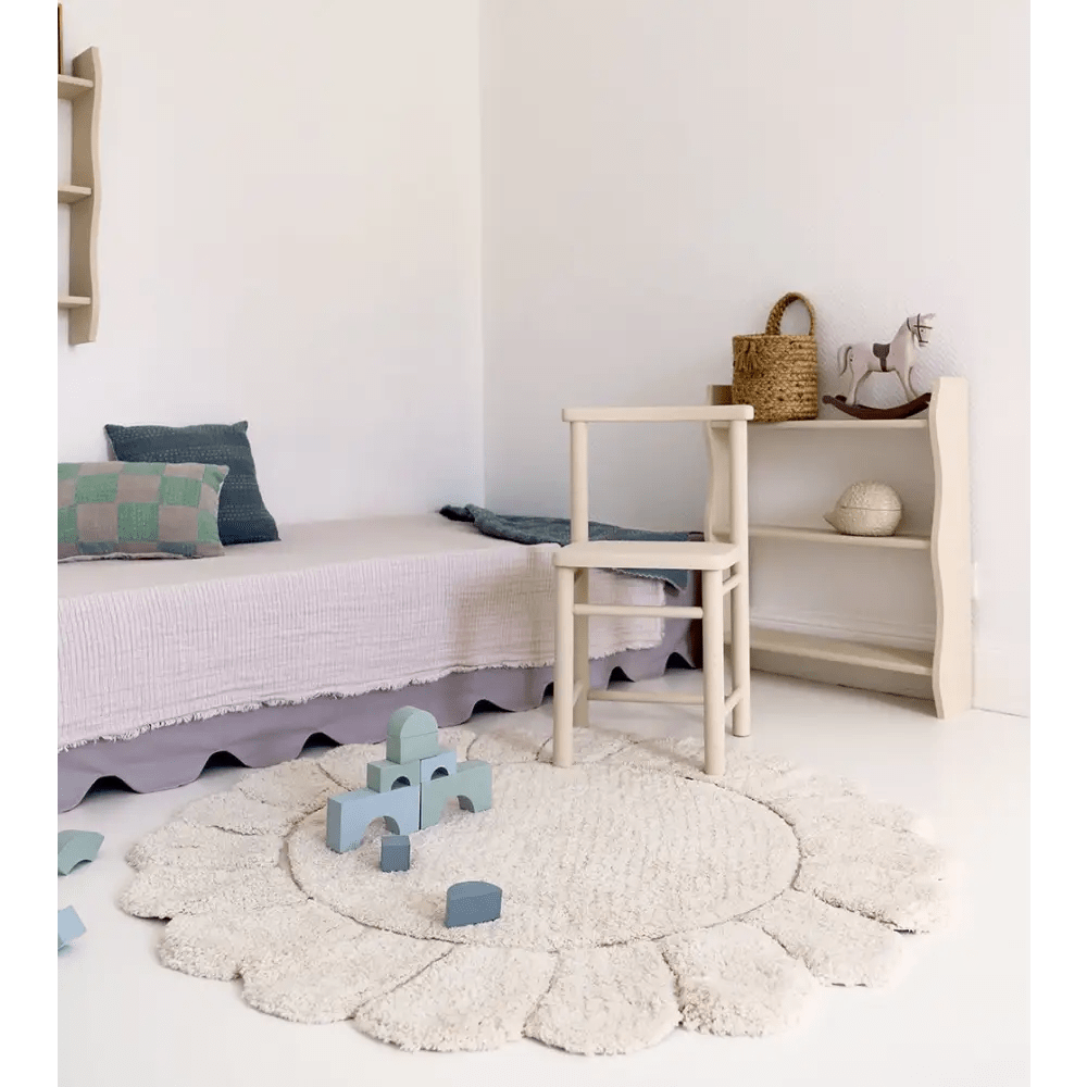 Alfombra Infantil Lavable Gabrielle Flor - Sueños de Cigueña 