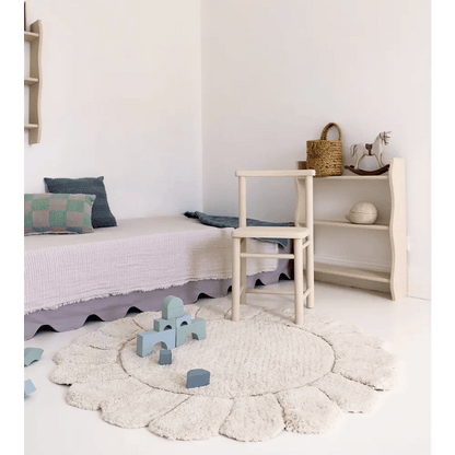 Alfombra Infantil Lavable Gabrielle Flor - Sueños de Cigueña 