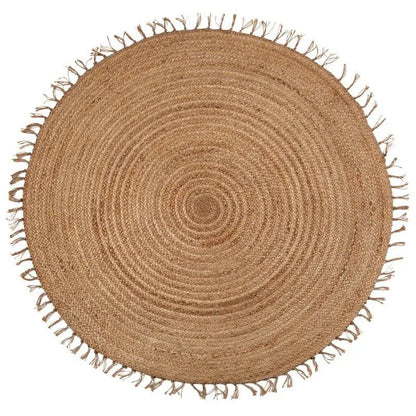 Alfombra redonda de Yute 140cm ABHA - Sueños de Cigueña 