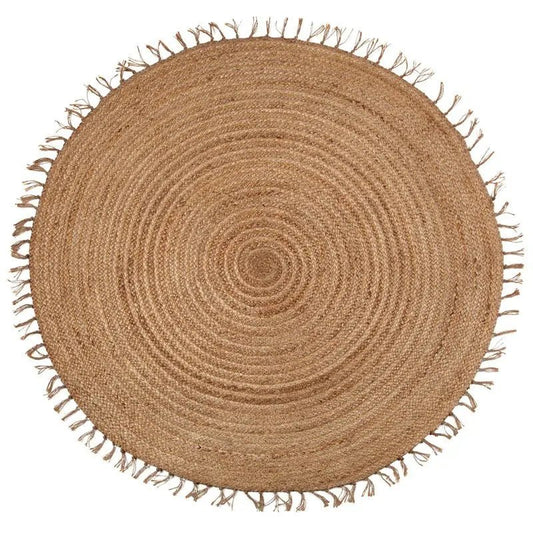 Alfombra redonda de Yute 140cm ABHA - Sueños de Cigueña