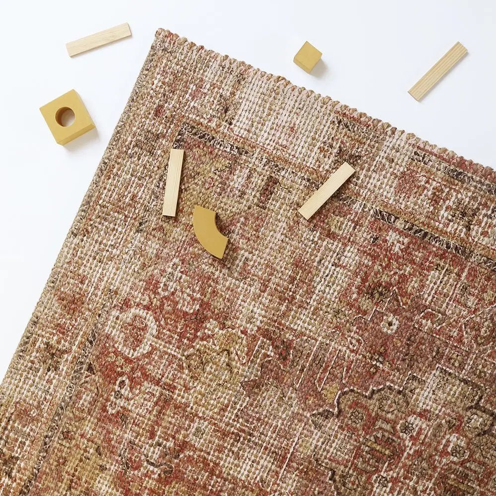 Alfombra de jute y algodón POOLA - Sueños de Cigueña 