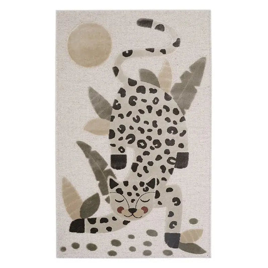 Alfombra infantil LITTLE JAGUAR IVOIRE 80x125 - Sueños de Cigueña 