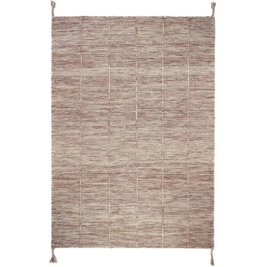 Alfombra de lana LHENA BRUN ROSE S - Sueños de Cigueña 