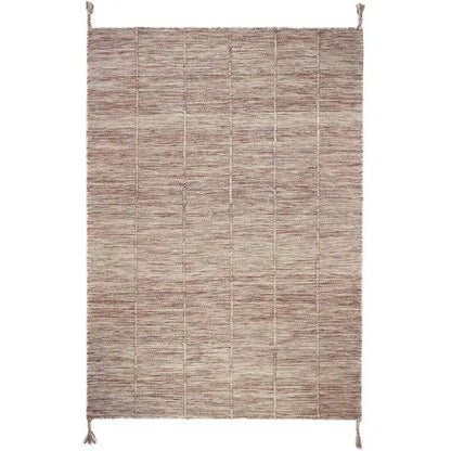 Alfombra de lana LHENA BRUN ROSE L - Sueños de Cigueña 