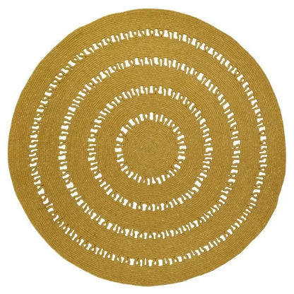 Alfombra de lana redonda BIBEK MANGUE S - Sueños de Cigueña