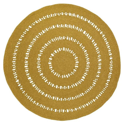 Alfombra de lana redonda BIBEK MANGUE M - Sueños de Cigueña