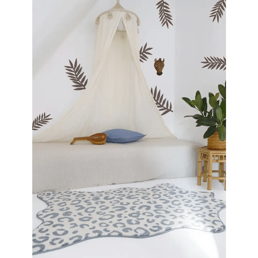 Alfombra infantil BAO SILVER BLUE 100x150 - Sueños de Cigueña 