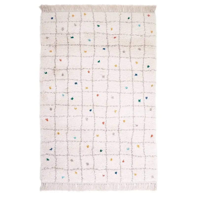 Alfombra infantil de algodón multicolores RITTAH M - Sueños de Cigueña 