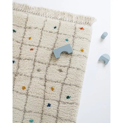Alfombra infantil de algodón multicolores RITTAH M - Sueños de Cigueña 