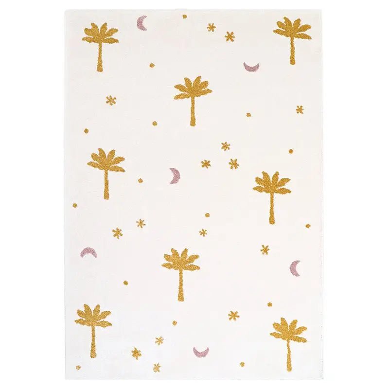 Alfombra infantil petits palmiers LITTLE PALM MIEL - Sueños de Cigueña