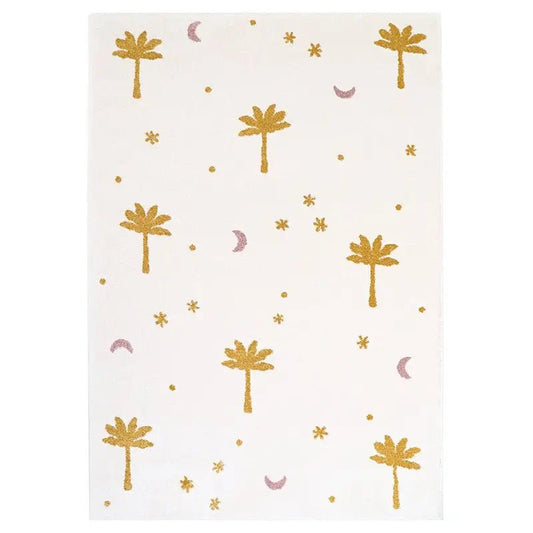 Alfombra infantil petits palmiers LITTLE PALM MIEL - Sueños de Cigueña 