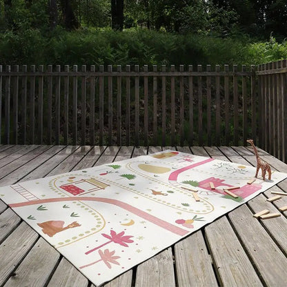 Alfombra infantil interior y exterior LITTLE MARRAKECH 123x180 - Sueños de Cigueña