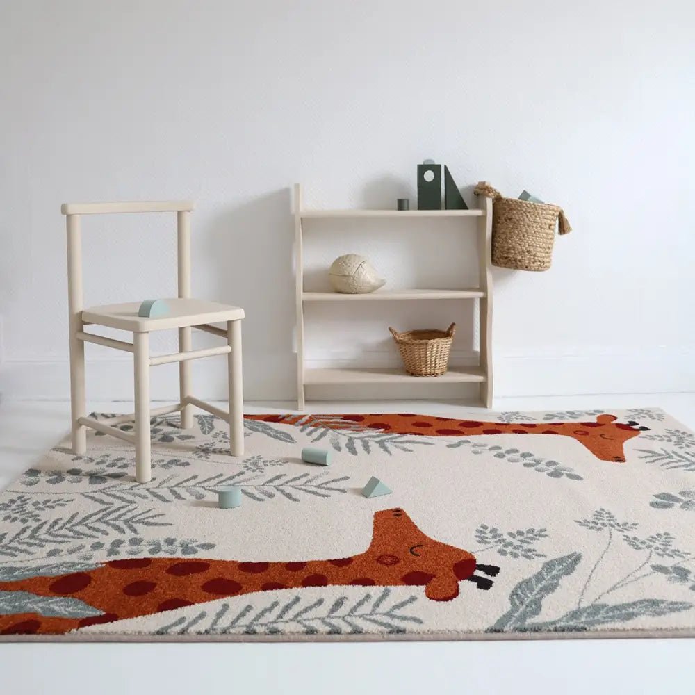 Alfombra infantil de Jirafas NISU L 133x190 - Sueños de Cigueña 