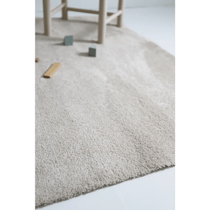 Alfombra lavable en maquina uni ETICO CREME M - Sueños de Cigueña 