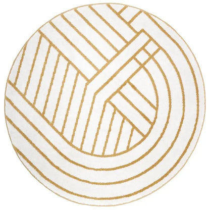 Alfombra redonda geometrica LUISA M 140cm - Sueños de Cigueña 