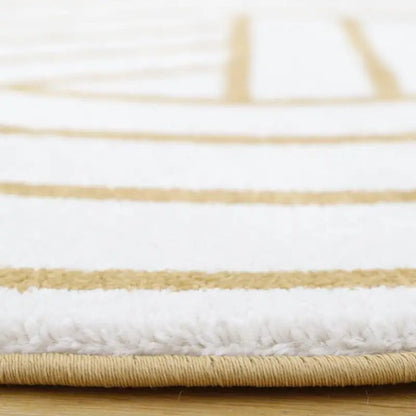 Alfombra redonda geometrica LUISA M 140cm - Sueños de Cigueña 
