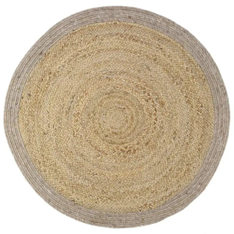 YHUKI TAUPE M Alfombra Jute y Lana - Sueños de Cigueña