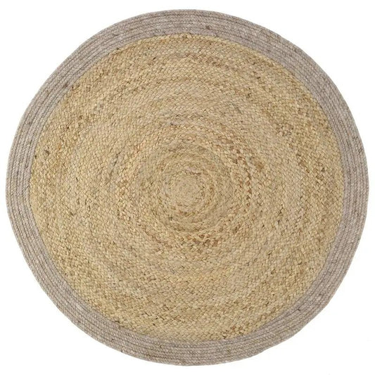 YHUKI TAUPE M Alfombra Jute y Lana - Sueños de Cigueña