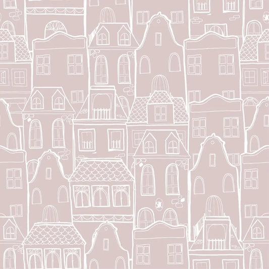 Papel Pintado CASAS SDC-LH-004 ROSA EMPOLVADO Papel Pintado HOUSES SDC-LH-002 - Sueños de Cigueña 82 € Papel Pintado