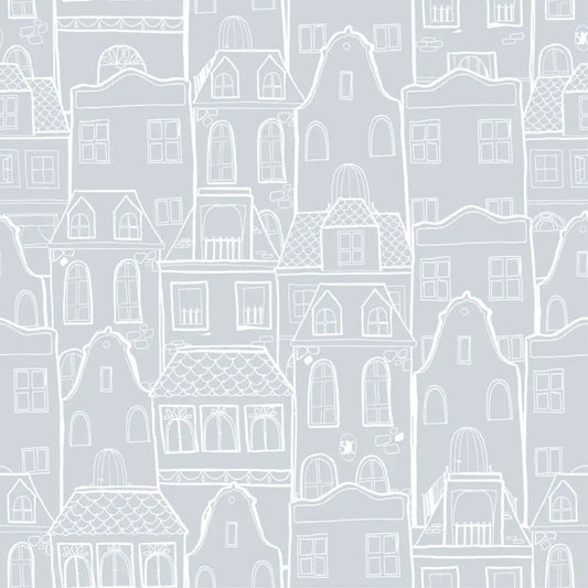 Papel Pintado CASAS SDC-LH-005 AZUL EMPOLVADO Papel Pintado HOUSES SDC-LH-002 - Sueños de Cigueña 82 € Papel Pintado