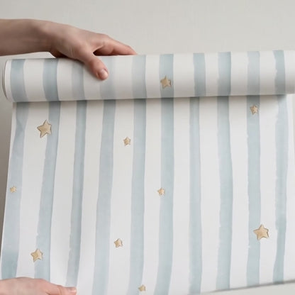 PAPEL PINTADO | Rayas & Estrellas acuarela
