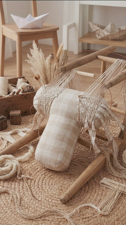 Cojín Letra Inicial LINO Tostado