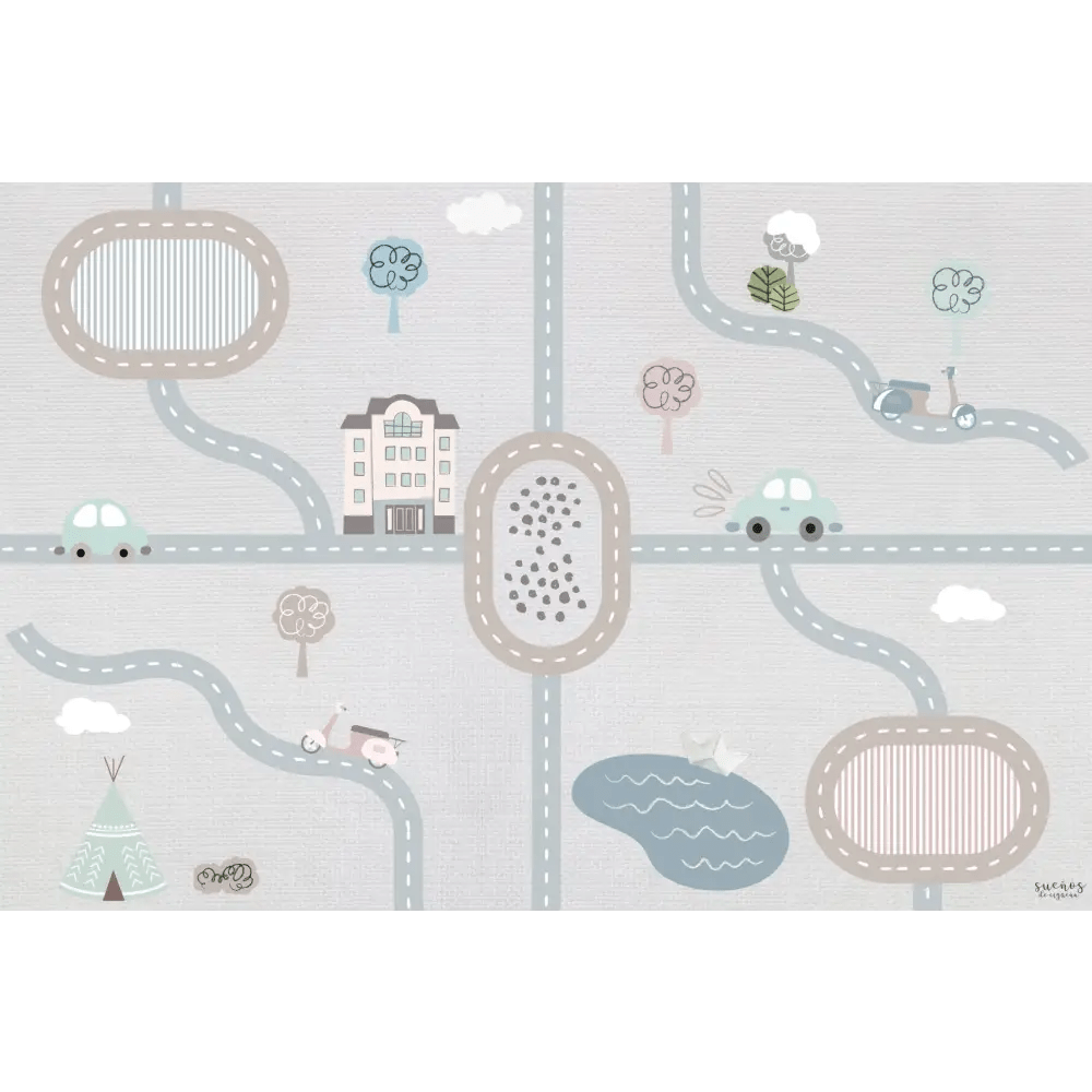 Alfombra Vinilica 120x160 Mod. CITY - SUEÑOS DE CIGUEÑA - Sueños de Cigueña