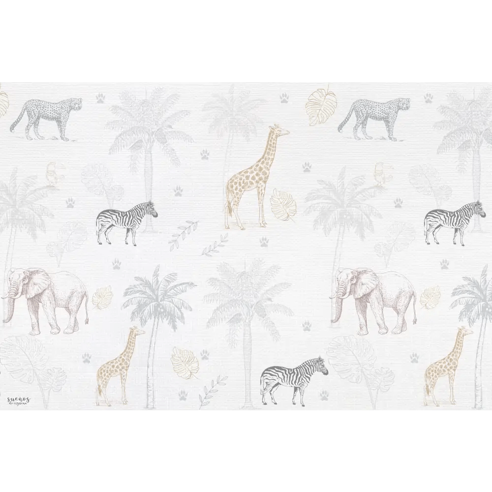 Alfombra Vinilica 120x160 Mod. JUNGLE - Sueños de Cigueña 