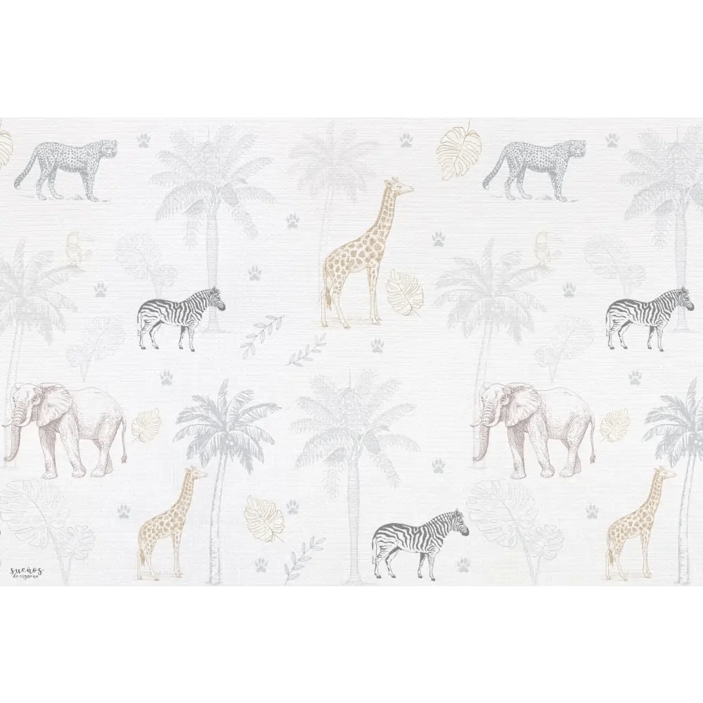 Alfombra Vinilica 120x160 Mod. JUNGLE - SUEÑOS DE CIGUEÑA - Sueños de Cigueña