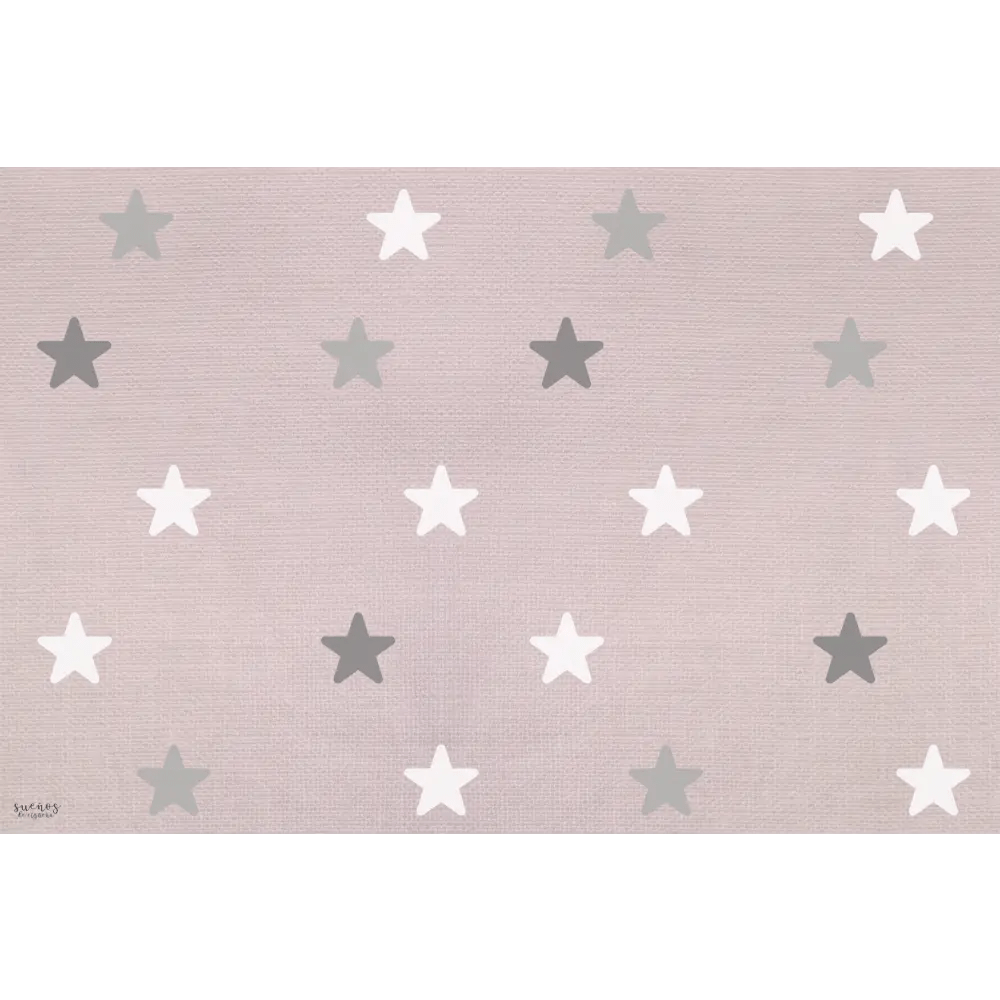 Alfombra Vinilica 120x160 Mod. STARS - Sueños de Cigueña 
