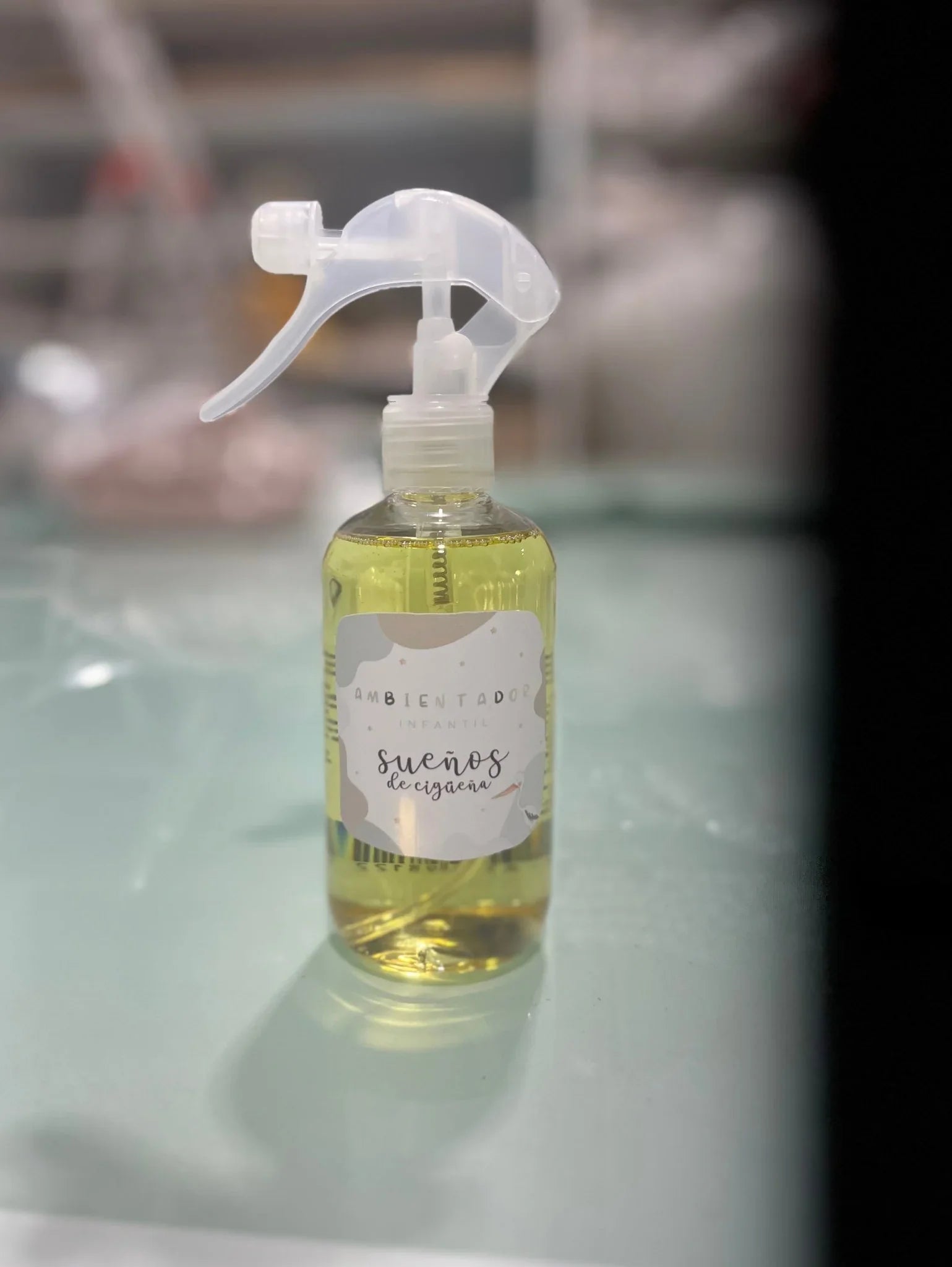 Fragancia Ambientador 250ML Infantil Sueños de Cigueña con Fragancia Suave de Bebé - Sueños de Cigueña 