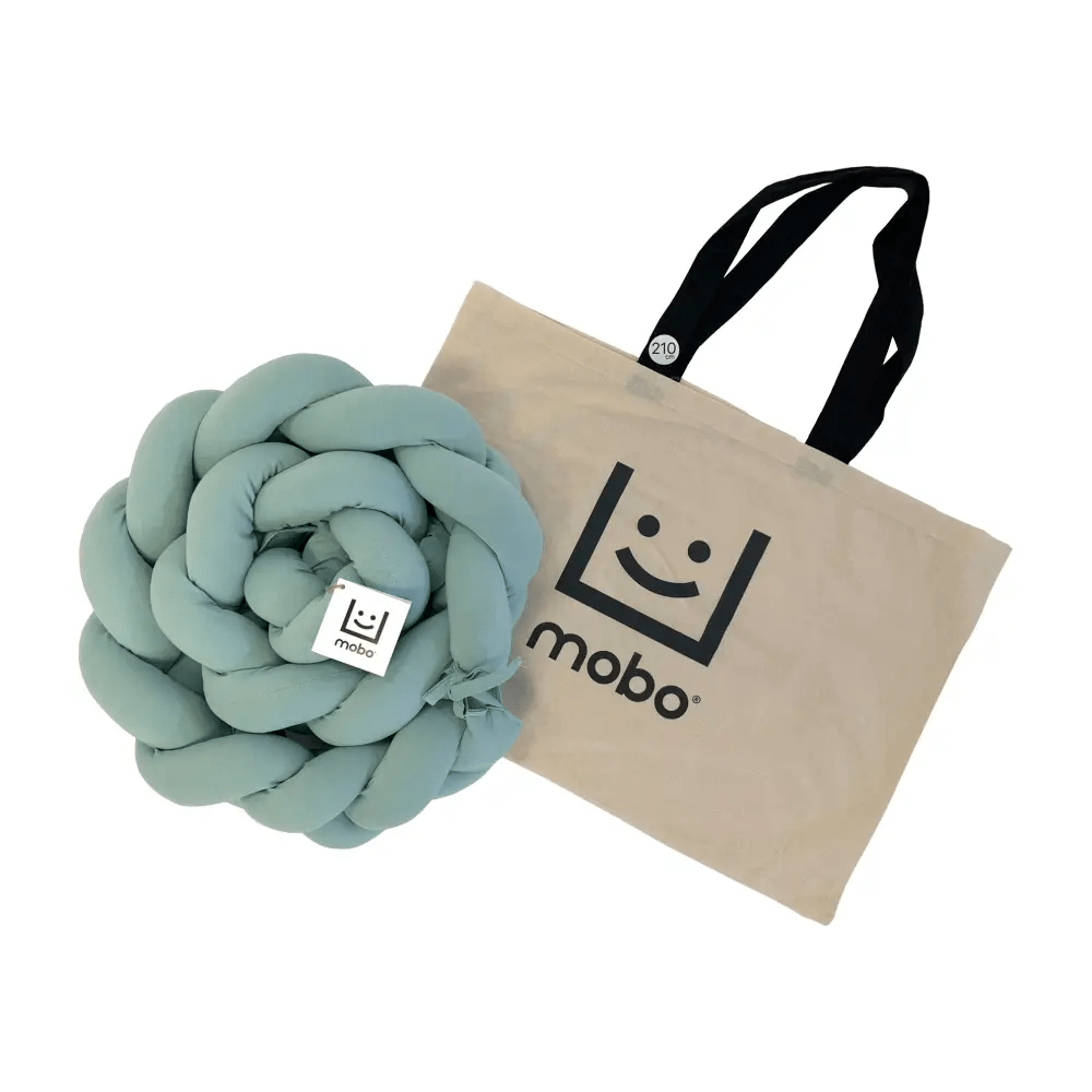 Trenza Protector de Cuna 180cm MENTA - Sueños de Cigueña 