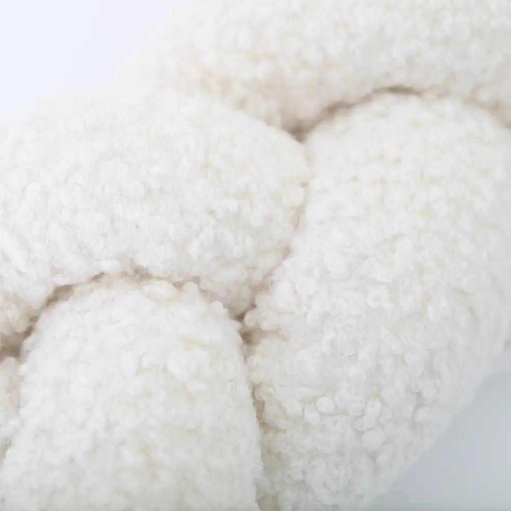 Trenza Protectora de Cuna y cama 200cm BOUCLE BLANCO - Sueños de Cigueña 