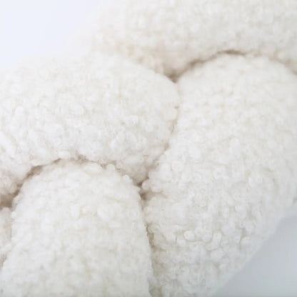 Trenza Protectora de Cuna y cama 200cm BOUCLE BLANCO - Sueños de Cigueña 