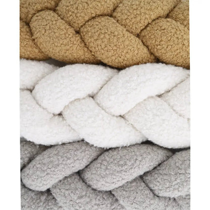 Trenza Protector de Cuna 200cm BOUCLE TOFFEE - Sueños de Cigueña 