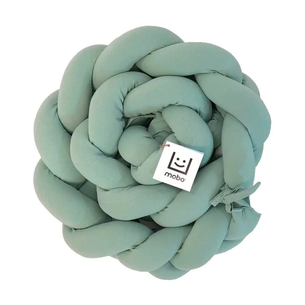 Trenza Protector de Cuna 210cm MENTA - Sueños de Cigueña 